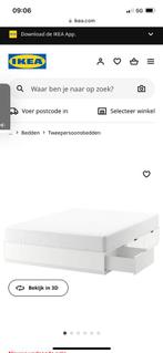 Bed IKEA met opbergschuiven MET matras 160x200, Comme neuf, Enlèvement ou Envoi