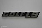 Aluminium "Golf LS" embleem Swallowtail 1974 1975 1976, Gebruikt, Volkswagen, Ophalen of Verzenden, Volkswagen
