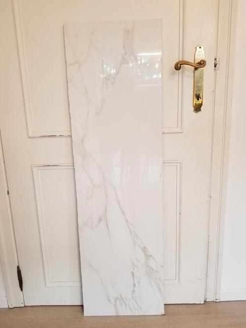 Tegel ceramisch marmer met goud 120x35 cm, Doe-het-zelf en Bouw, Tegels, Zo goed als nieuw, Keramiek, Ophalen of Verzenden