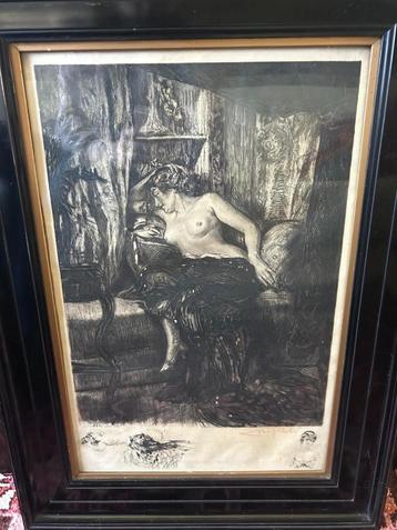 Erotische ets Alméry Lobel Rich (1877-1950) beschikbaar voor biedingen