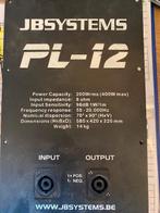 JB Systems Pl12 Incl.APL-12, Audio, Tv en Foto, Luidsprekerboxen, Ophalen, Gebruikt