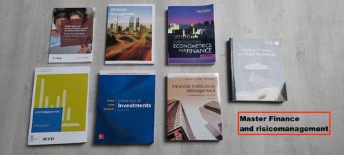 boeken handelswetenschappen-MASTER Finance &risicomanagement, Boeken, Studieboeken en Cursussen, Zo goed als nieuw, Overige niveaus