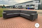 GRATIS LEVERING HEEL BE Mooie Grijze Stoffen Hoekbank, Huis en Inrichting, 250 tot 300 cm, Hoekbank, Ophalen of Verzenden, Zo goed als nieuw