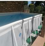 piscine tubulaire intex 4x2x1 avec pompe, 2 filtres, Jardin & Terrasse, Enlèvement, Utilisé