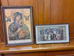 Oude Kaders met Religieuze prenten., Antiek en Kunst, Antiek | Religieuze voorwerpen, Ophalen of Verzenden