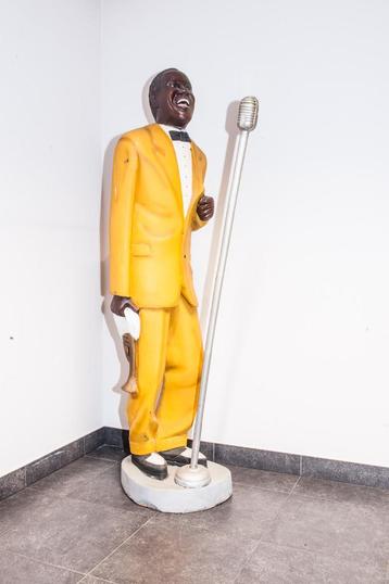Zingende Louis Armstrong  vintage beeld ‘80 beschikbaar voor biedingen