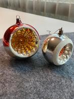 2 vintage kerst ( deuk) ballen, Ophalen of Verzenden