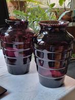 2 purperen Doyen vazen hoogte 28cm, Antiek en Kunst, Ophalen