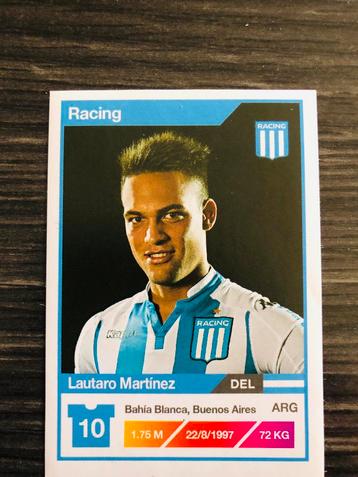 Panini Lautaro Martínez Rookie 2017 Racing #285, Envoi, Comme neuf