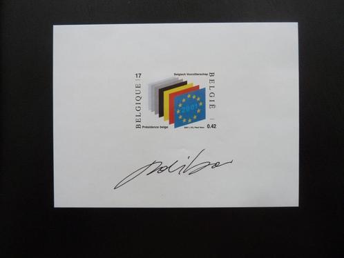 België 2 zwart-wit vellen + 1 niet aangenomen ontwerp, Postzegels en Munten, Postzegels | Europa | België, Postfris, Ophalen of Verzenden
