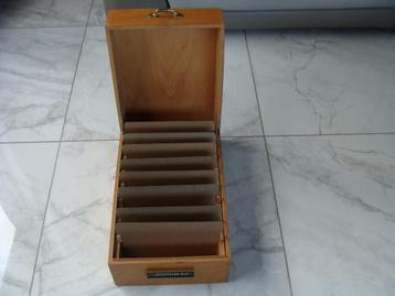 classeur, coffret en bois et métal, vintage beschikbaar voor biedingen