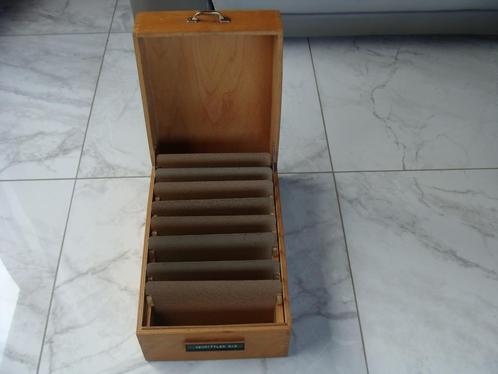 classeur, coffret en bois et métal, vintage, Zakelijke goederen, Kantoor en Winkelinrichting | Kantoorartikelen, Overige typen