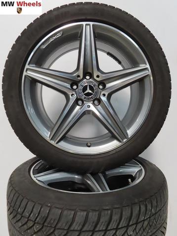 Mercedes E klasse W213 AMG 18 inch velgen met winterbanden  beschikbaar voor biedingen