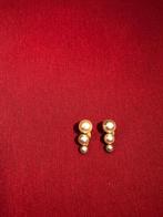 N13 Boucles d'oreilles vintage (clips) avec 3 perles chacune, Bijoux, Sacs & Beauté, Boucles d'oreilles, Autres matériaux, Enlèvement