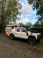 Defender 130 300tdi uit 1995 (Overlander - Pick Up), Auto's, Land Rover, 2500 cc, Zwart, 4 cilinders, Leder en Stof