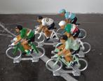 Vijf miniatuur wielrenners met retro truitjes in plastiek, Verzamelen, Ophalen of Verzenden, Zo goed als nieuw