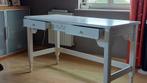 Landelijke Witte Bureautafel - B140 x D60 x H80 cm, Huis en Inrichting, Zo goed als nieuw, Ophalen, Bureau