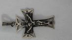 Antiek kruis zilver hanger ketting, Ophalen of Verzenden, Zilver