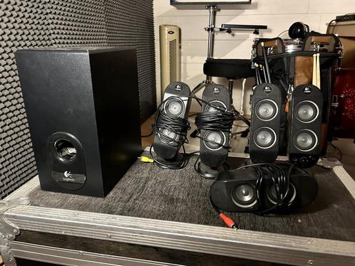 Logitec X-530 Speakers, Computers en Software, Pc speakers, Gebruikt, Ophalen of Verzenden