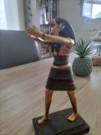 Egyptish beeld 'Horus' 23cm, Verzamelen, Beelden en Beeldjes, Ophalen of Verzenden