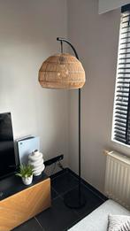 Staanlamp nieuw, matzwart met riet, Ophalen