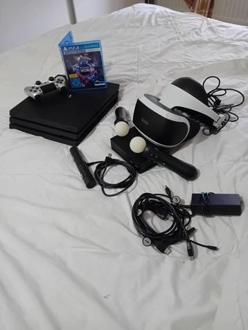  Ps 4 pro avec casque virtuels complet très peu utilisé 180e beschikbaar voor biedingen