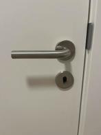 Deurklink inox met rozet (10 stuks), Doe-het-zelf en Bouw, Ophalen, Zo goed als nieuw, Inox