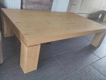Eiken salontafel, zwaar! beschikbaar voor biedingen