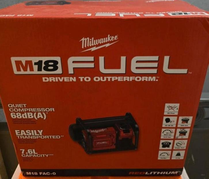 Compresseur milwaukee, Doe-het-zelf en Bouw, Gereedschap | Machine-onderdelen en Toebehoren, Nieuw, Ophalen