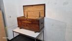 Oude houten kofferkist 18e eeuw afmetingen 110cmx50, Ophalen of Verzenden