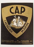 Cap 1/3 Chevalier Marin Etiquette Bière Bottle Label 39, Verzenden, Zo goed als nieuw, Overige typen, Overige merken