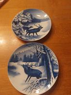 Villeroy en Boch / antiek wandbordjes/2 vr 15€/ree en hert, Antiek en Kunst, Ophalen of Verzenden