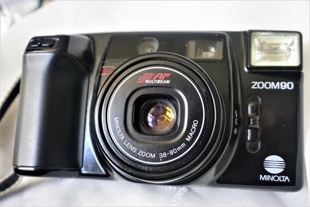 Minolta AF-Zoom 90 met 38-90mm zoom, Audio, Tv en Foto, Fotocamera's Analoog, Ophalen of Verzenden, Gebruikt, Compact, Minolta