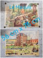 De militaire educatieve poster van Maquis uit de W02, Antiek en Kunst, Antiek | Schoolplaten, Verzenden, Geschiedenis
