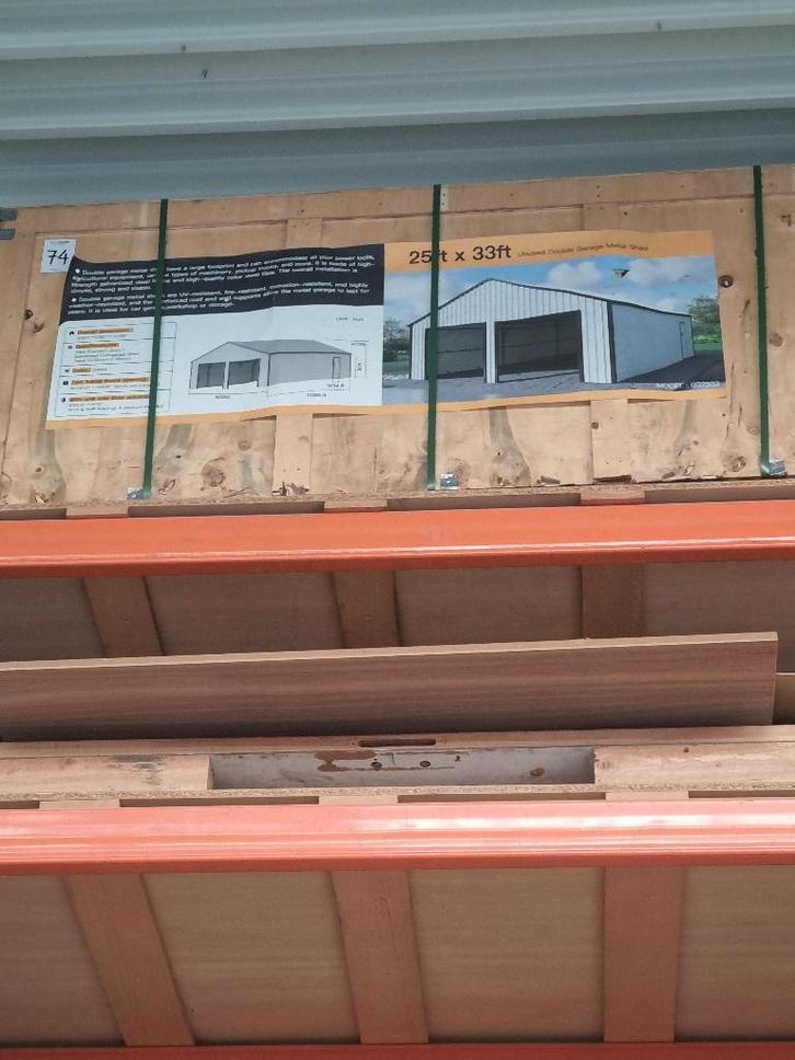 Metalen garage opslagplaats schuur, Immo, Garages en Parkeerplaatsen, Provincie Antwerpen