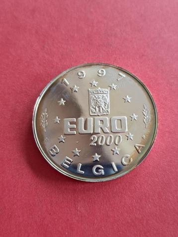 1997 Belgique 1 euro d'argent Marguerite d'Autriche rare