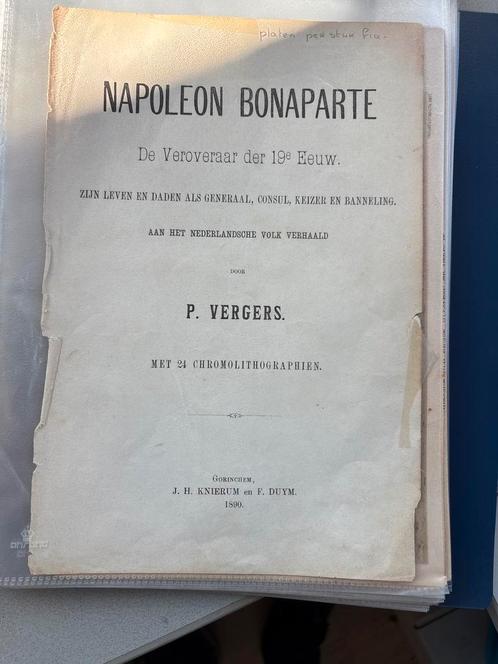 Napoleon, prints, foto’s, antiek,1890/1910,veldslagen, Verzamelen, Militaria | Algemeen, Verzenden