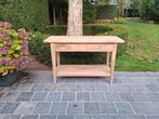 Sidetable uit massieve teak. Geluchtgomd., Huis en Inrichting, Tafels | Sidetables, Ophalen of Verzenden, Zo goed als nieuw