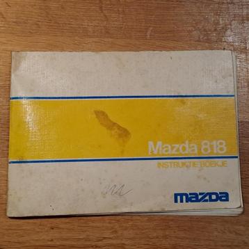 MAZDA 818 instructieboekje, uiterst zeldzaam ! beschikbaar voor biedingen