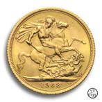 Gouden Sovereign - Engels Pondje - 7.99 gram, Enlèvement ou Envoi, Monnaie en vrac, Or, Autres pays