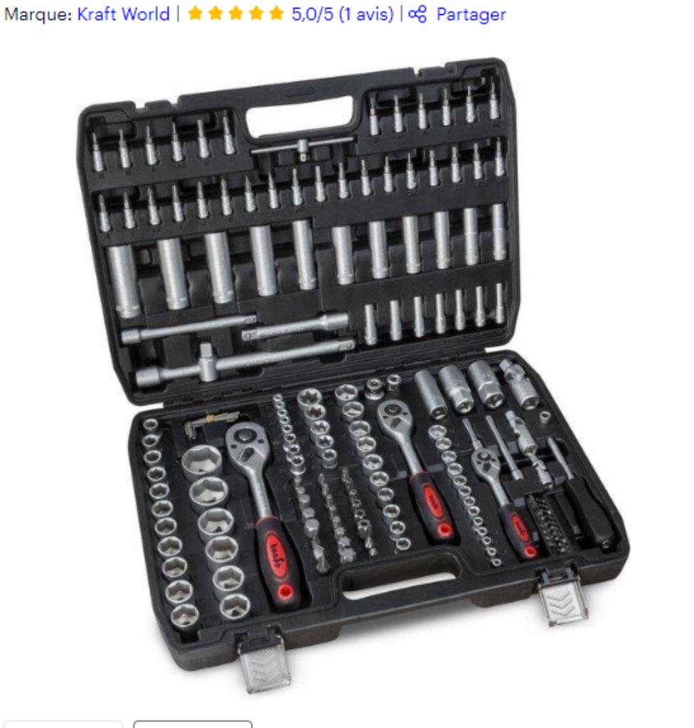 SOLDES 171 Pieces Jeu de Douilles pour 60 euro !!!, Auto diversen, Autogereedschap, Nieuw, Ophalen of Verzenden