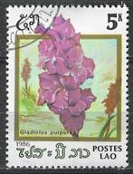Laos 1986 - Yvert 698F - Tuinbloemen - Gladiolen (ST), Verzenden, Gestempeld