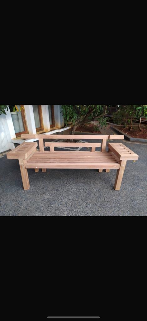 Nara Teak bank zeer Exclusief, Tuin en Terras, Tuinbanken, Nieuw, Teakhout, Verzenden
