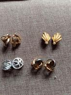 4 paires de boucles d'oreilles vintage, Bijoux, Sacs & Beauté, Bracelets à breloques, Enlèvement ou Envoi, Argent, Avec strass