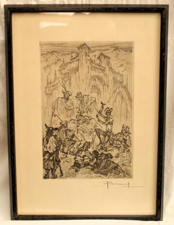 Tekening Oscar Bonnevalle (1920-1993) beschikbaar voor biedingen