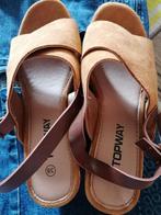dames schoenen, Bruin, Top way, Nieuw, Sandalen of Muiltjes