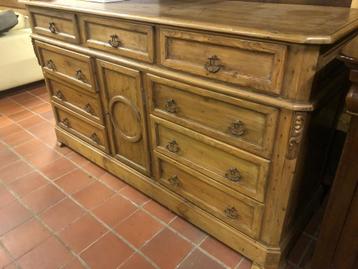 Unieke massief grenen ladekast commode dressoir Flamant beschikbaar voor biedingen