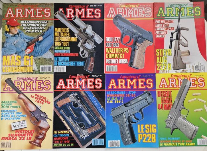 L'Amateur d'Armes magazine - Set van 8 nummers, Boeken, Tijdschriften en Kranten, Gelezen, Ophalen of Verzenden