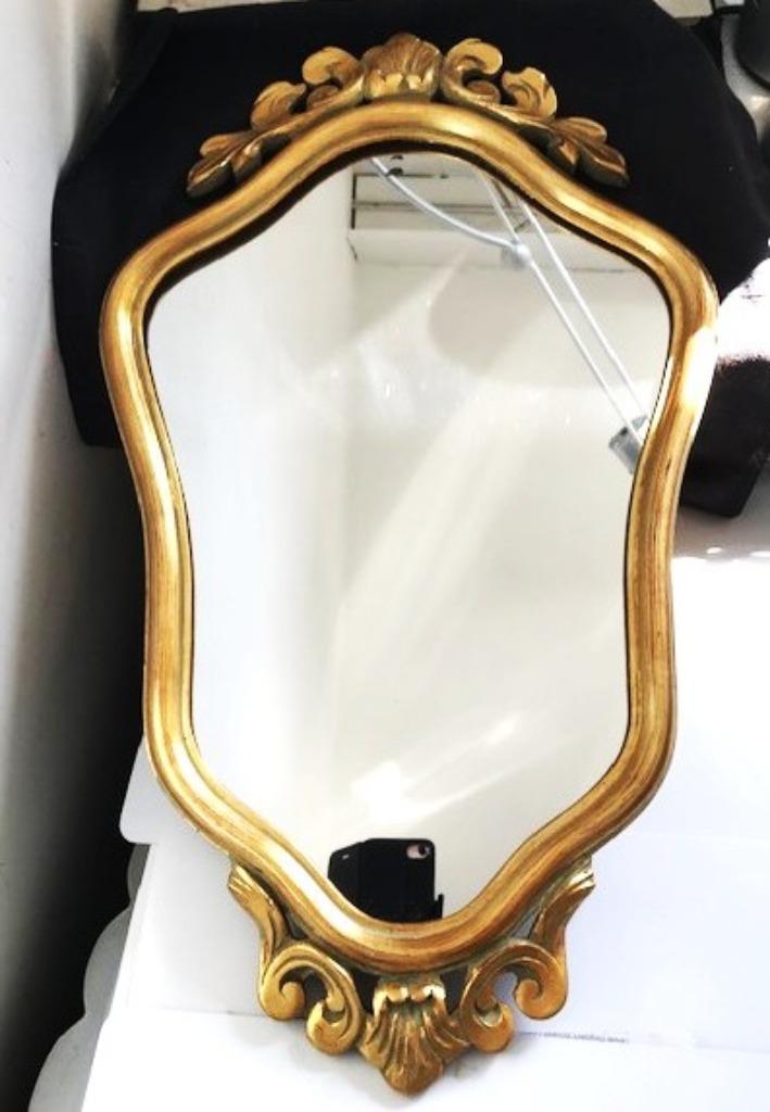 Spiegel Antiek Goud verguld Louis XIV H62 Kuif 😍💎⚡🤗👌, Antiek en Kunst, Antiek | Spiegels, Minder dan 50 cm, Minder dan 100 cm