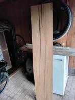 Rustiek massief eiken plank, Doe-het-zelf en Bouw, Hout en Planken, Ophalen, Zo goed als nieuw, Eiken, Plank